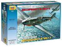 Messerschmitt Bf 109 F-4 German Fighter 1:48 Plastique Model Kit Zvezda