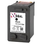 56 XL Black Refilled Ink Cartridge For HP Photosmart 7350 Series Printers