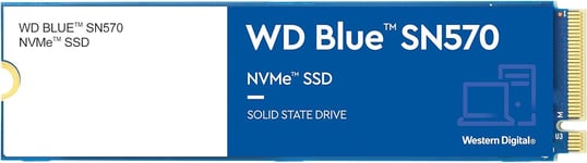 WD_BLUE SN570 500GB M.2 2280 PCIe Gen3 NVMe up to 3500 MB/s read speed Disque SSD