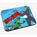 Tapis de souris Vieille affiche française de film king kong versus godzilla