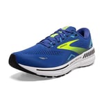 BROOKS Men's Adrenaline Gts 23 Sneaker, Blue/Nightlife/Black, 11 UK