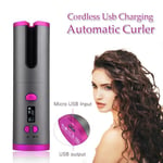 Auto céramique sans fil fer à friser cheveux Waver Tongs plage vagues baguette Air bigoudi USB sans fil automatique bigoudi