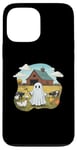 iPhone 13 Pro Max Funny Ghost Farmer Halloween Barnyard Farm Animal Cute Ghost Case