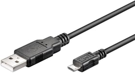 MicroConnect - Micro USB Cable, Black, 5m - Câbles USB