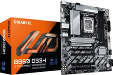 Gigabyte B860 Ds3h Motherboard - Supports Intel Core Ultra Cpus, 8+1+2+2 Phases Vrm, Up To 9066Mhz Ddr5, 1Xpcie 5.0 + 1Xpcie 4.0 M.2, 2.5 Gbe Lan, Usb 3.2 Gen 2X2