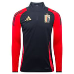 Belgia Treningsgenser Tiro 24 Euro 2024 - Sort/better Scarlet - adidas, størrelse Large