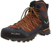 Salewa MS Mountain Trainer Lite Mid Gore-TEX Chaussures de Randonnée Hautes, Black Out/Carrot, 48.5 EU