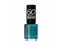 Rimmel 60 Seconds Supershine, Turkos, Siren, Färgande, Ultraglansig, 240 H, Butyl Acetate, Ethyl Acetate, Nitrocellulose, Acetyl Tributyl Citrate, Isopropyl Alcohol,...