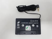 AUDIO TAPE CASSETTE ADAPTER CAR IPHONE IPOD MP3 CD ANDROID PHONES 3.5mm JACK AUX