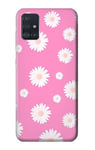 Pink Floral Pattern Case Cover For Samsung Galaxy A51