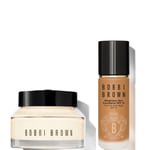 Bobbi Brown 24-hour Hydration Duo - Vitamin Enriched Face Base & Foundation Bundle (Various Shades) - Golden