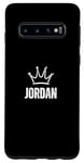 Galaxy S10 King Jordan Crown - Custom First Name Birthday #1 Winner Case