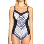 Sunseeker Tribe Attack Swimsuit Svart mönstrad E 38 Dam