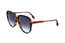 Lunettes de Soleil Victoria Beckham VB618S 212 SMOKE/HAVANA BLUE 60/13/140 Femme