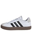 adidas VL Court 3.0 Shoes Kids Chaussures, Cloud White/Core Black/Grey One, 30 EU