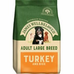 James Wellbeloved Adult Large Breed Dry Dog Food - Turkey & Rice - 15kg