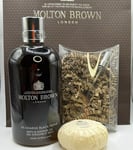 MOLTON BROWN Black Pepper Bath & Shower Gel 300ml & EDT 7.5ml Soap Gift Set Bag