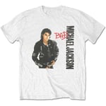 Rockoff Trade Michael Jackson Bad T-Shirt Uomo XXL Bianco (White White)