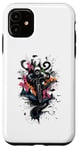 Coque pour iPhone 11 MTB Downhill Rider Graphic - Mountain Bike Doodle Art