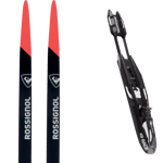 ROSSIGNOL Pack ski de fond Rossignol Delta Comp R-skin 23 + Fixations Mixte Noir / Rouge Blanc taille 203 2023