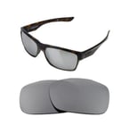 NEW POLARIZED SILVER ICE REPLACEMENT LENS FOR OAKLEY TWO FACE XL SUNGLASSES