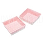 Pack of 2 Square Marshmallow Rocky-road Flapjack Pans Oven Safe Disposable Mould