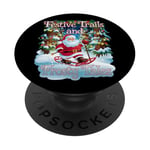 Festive Sentiers Frosty Tales Santa Christmas en raquettes PopSockets PopGrip Adhésif