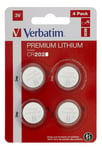 verbatim Lithium battery CR2025 3V 4 pack