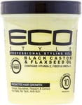 Eco Styler Black Castor and Flaxseed Oil Gel 32oz