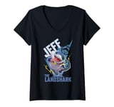 Womens Marvel Rivals Gamerverse PVP Super Hero Jeff the Land Shark V-Neck T-Shirt