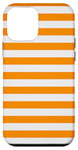 Coque pour iPhone 12 mini Jaune moutarde à rayures blanches et esthétiques