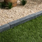 Ro'ma Nature - Bordure de jardin Ardoise Naturelle vieillie - 50x8x6 cm - Gris