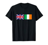 UK Ireland Flag British Irish Flags Union Jack Design Image T-Shirt