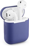 Coque de Protection en Silicone pour Apple Airpods 1, Étui Casque (Lavande)