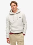 Superdry Essential Logo Hoodie, Glacier Grey Marl