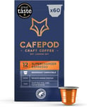 CafePod Coffee Pods Nespresso Compatible Supercharger Espresso 60 Aluminium Cap