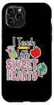 Coque pour iPhone 11 Pro Crayon Apple I Teach Little Sweethearts Classroom