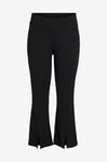 Evoked Vila - Byxor viLiva HW Slit Leggings/cur - Svart