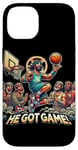 Coque pour iPhone 14 Ballin with the Messiah Rejoignez la communauté Jesus Basketball