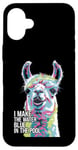 iPhone 16 Plus Funny Llama "I Make the Water Blue" Pool Party Joke Case