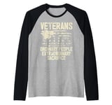 Veterans Ordinary People Extraordinary Sacrifice Veteran Raglan Baseball Tee