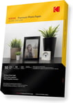 Kodak Glossy Photo Paper A4 Size 240gsm | Premium High A4-240gsm [50 Sheets] 