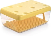 Snips Cheese Saver 3 LT, Cheese Container For Fridge, Cheese Box With Grid 26x17x10,5 Cm, Yellow Colour, Made In Italy, Bpa Free