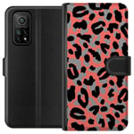 Xiaomi Mi 10T Pro 5G Sort Lommebokdeksel Leopardskrud