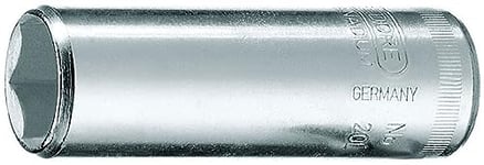 Gedore 20L8 Douille 1/4"-8 mm 6 vis hexagonales longue, Argent