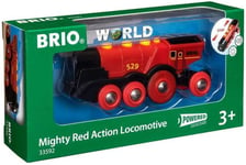 BRIO World Mighty Red Locomotive Battery Powered Toy Train for Kids Age 3 Years