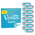 Venus - Gillette Venus Smooth Rakblad för Kvinnor - Blue/White - 12 st