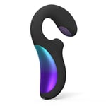 LELO ENIGMA Double Sonic Vibromasseur pour Femme à Stimulation Triple avec Appli Bluetooth, Stimulateur Point G pour Femme avec 8 Modes de Plaisir et 2 Modes Supplémentaires, Sextoy Rabbit, Black