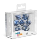 Gemidice: Liquid Steel/white (7-Die RPG set)