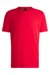 BOSS Mens Tee Stretch-Cotton Regular-fit T-Shirt with Contrast Logo